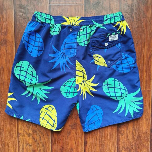 🍍Polo Ralph Lauren Pineapple Swim Trunks Mens XL Beach Tropical Pony Logo Summer - Picture 11 of 16
